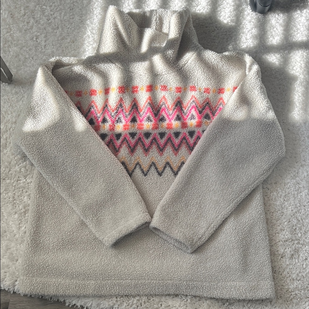 Cozy Cream Patterned Women's Sweater